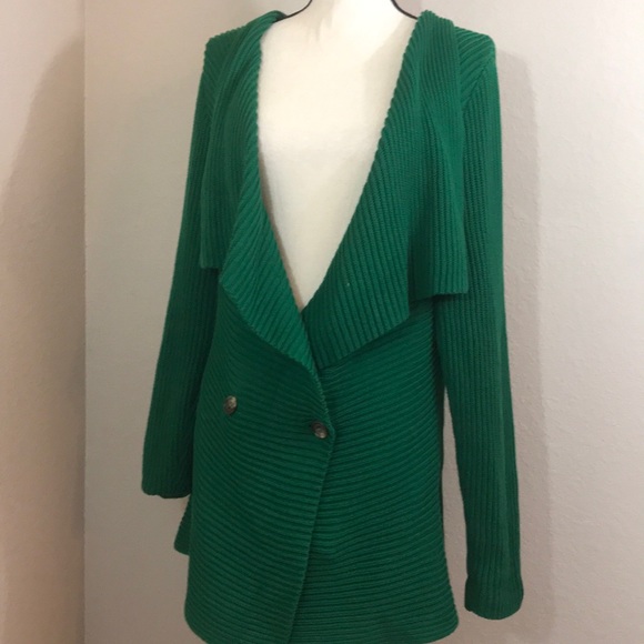 Lauren Ralph Lauren Jackets & Blazers - Lauren Ralph Lauren green sweater jacket - xl